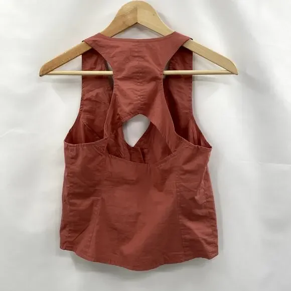 Anthropologie pink seamed vest top - Picture 6 of 10